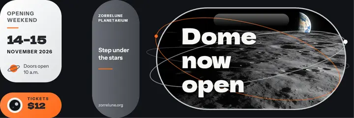 Zorrelune Planetarium dome now open X header template