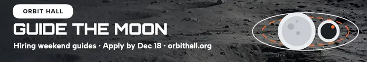 Orbit Hall weekend guides hiring cover template