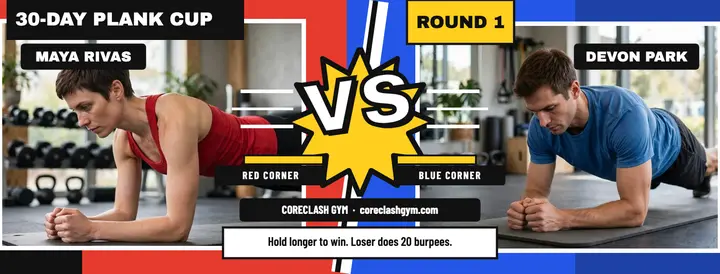 Coreclash plank cup versus cover template