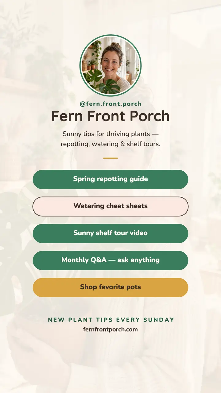 Fern Front Porch plant creator links template