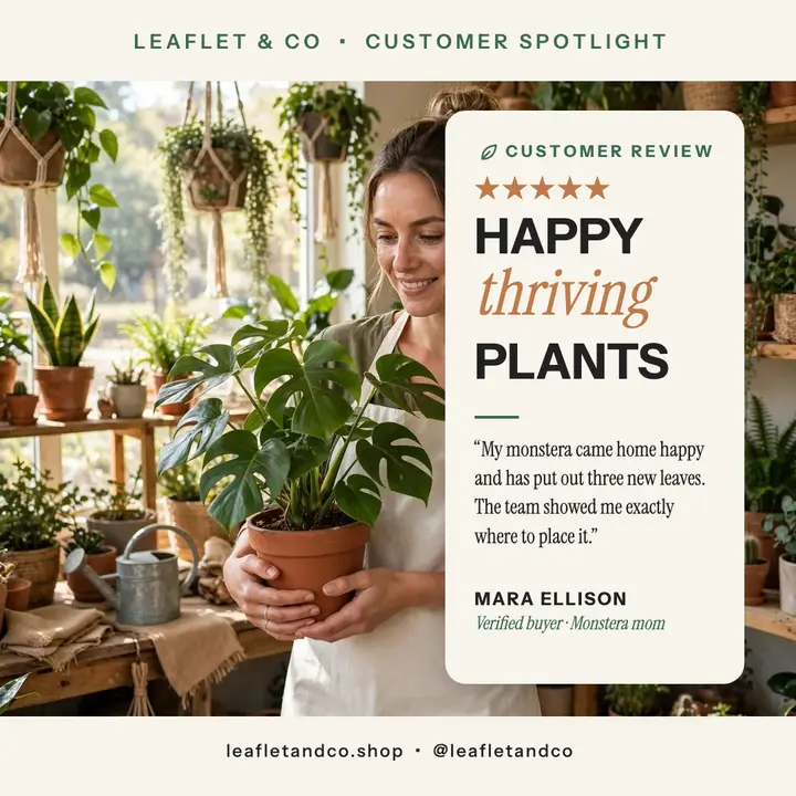 Leaflet and Co plant review spotlight template