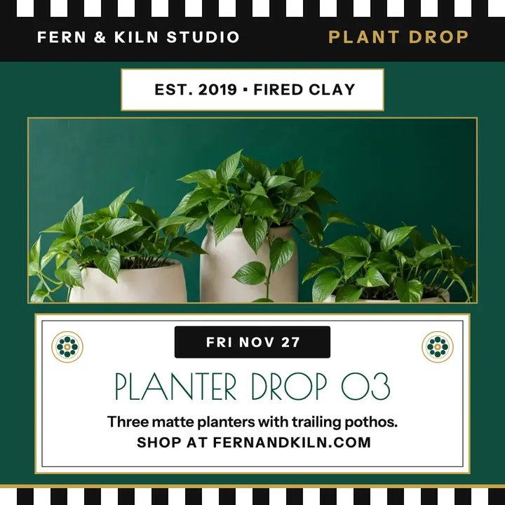 Fern and Kiln planter drop secession post template