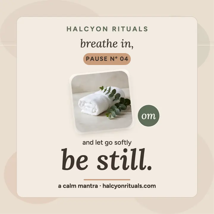 Be still breathing affirmation post template