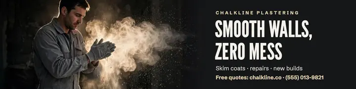 Plaster dust crew LinkedIn banner template
