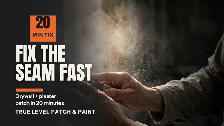 True Level drywall seam repair thumbnail template