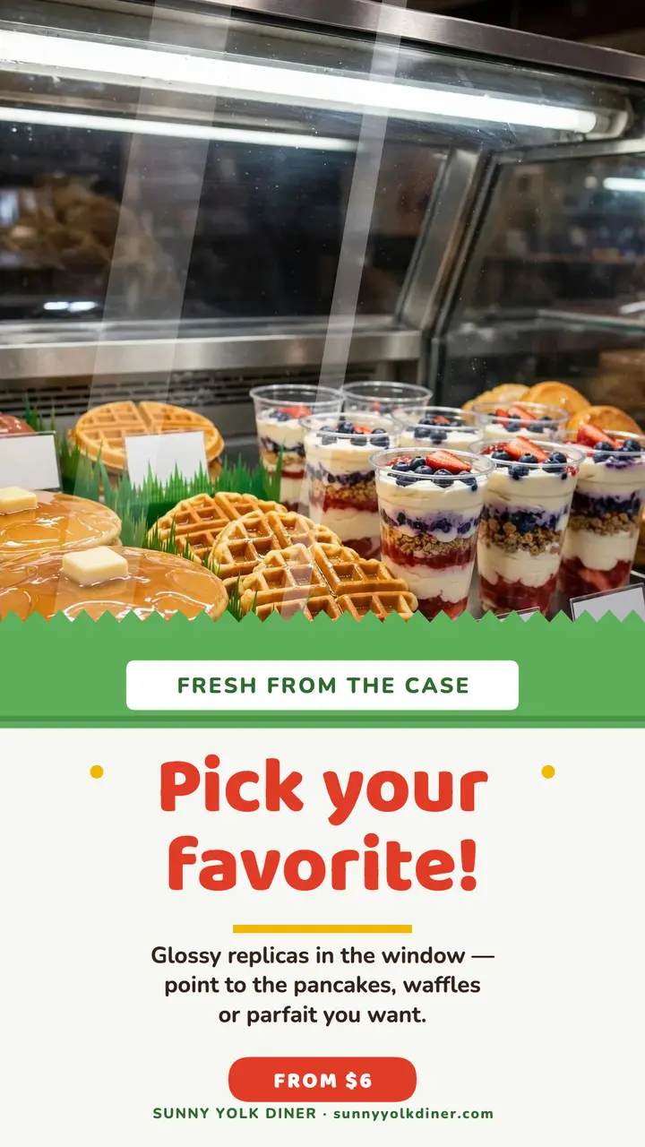 Sunny Yolk replica breakfast case story template