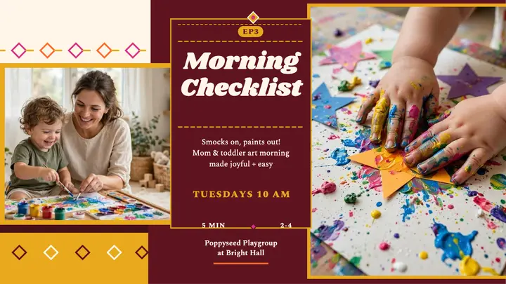 Poppyseed playgroup morning checklist thumbnail template