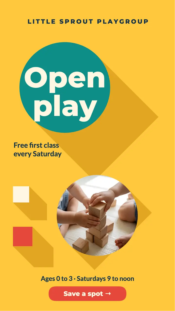 Little Sprout open play story template
