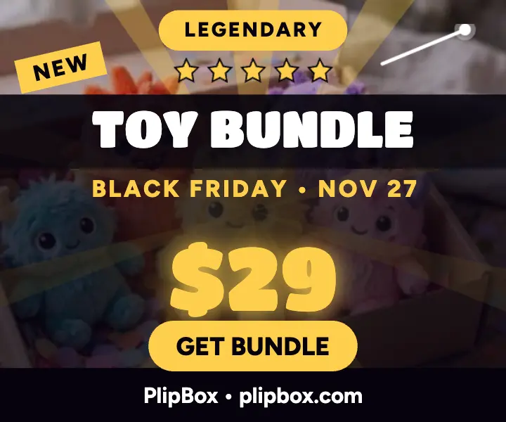 PlipBox Black Friday toy bundle ad template