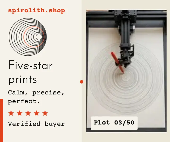 Spirolith five-star print review ad: review ad template
