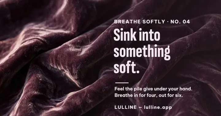 Plum velvet breathe softly post, Lulline template