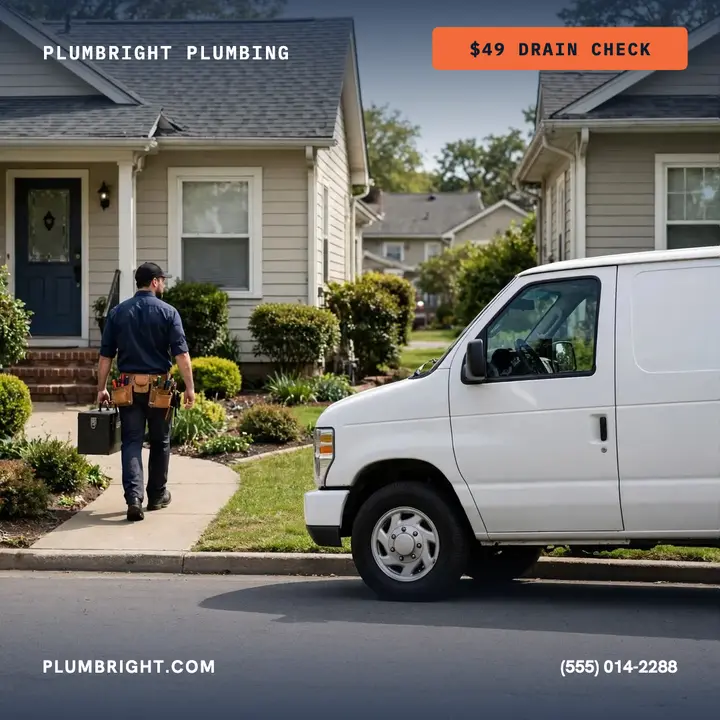 Plumbright drain check corner post template