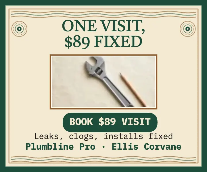 Plumbline Pro fixed-price visit card template