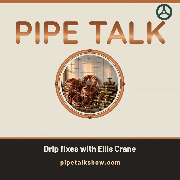 Pipe Talk plumber advice podcast cover template
