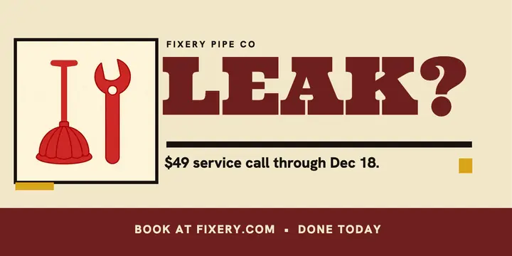 Fixery plumber promo plakatstil post template