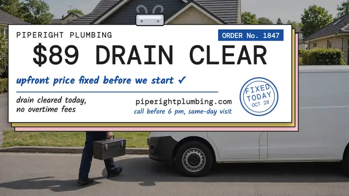 Piperight upfront drain price docket thumbnail template
