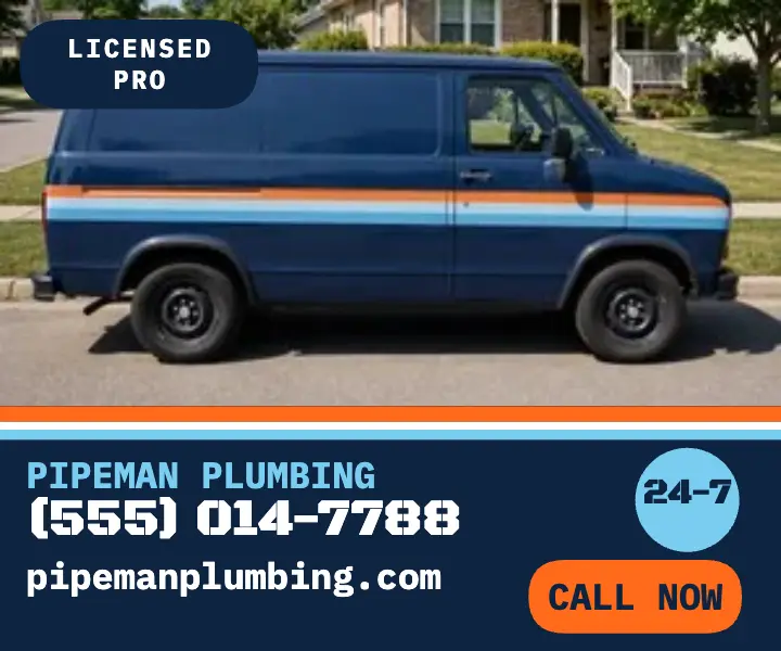 Pipeman Plumbing van ad template