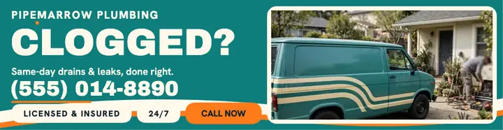 Pipemarrow same-day plumber billboard: plumber billboard ad template