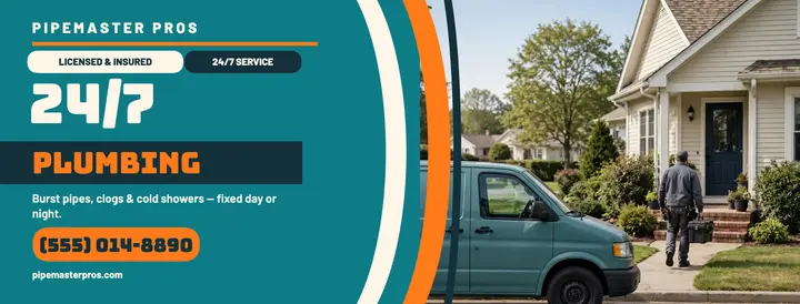 Pipemaster Pros 24/7 van cover template