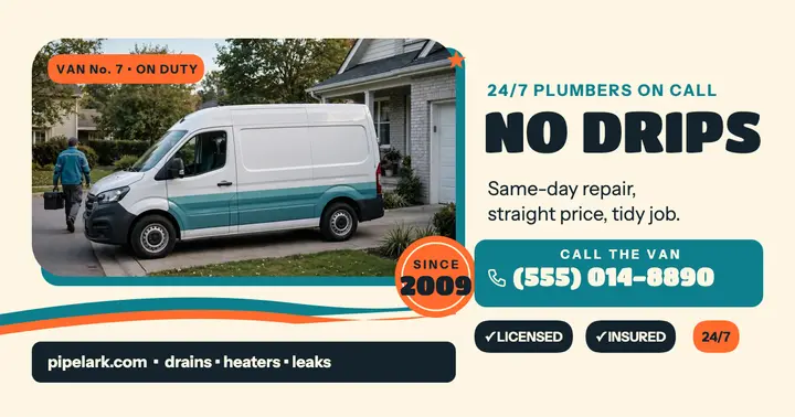 Pipelark Plumbing van post template
