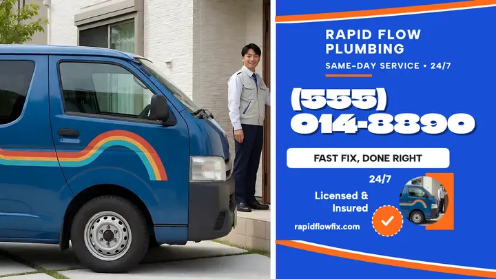 Rapid Flow Plumbing van promo thumbnail template