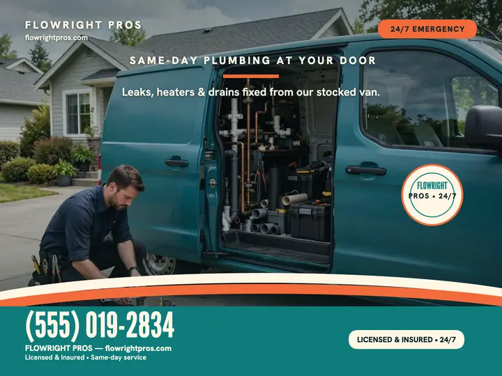 Flowright Pros van service slide template