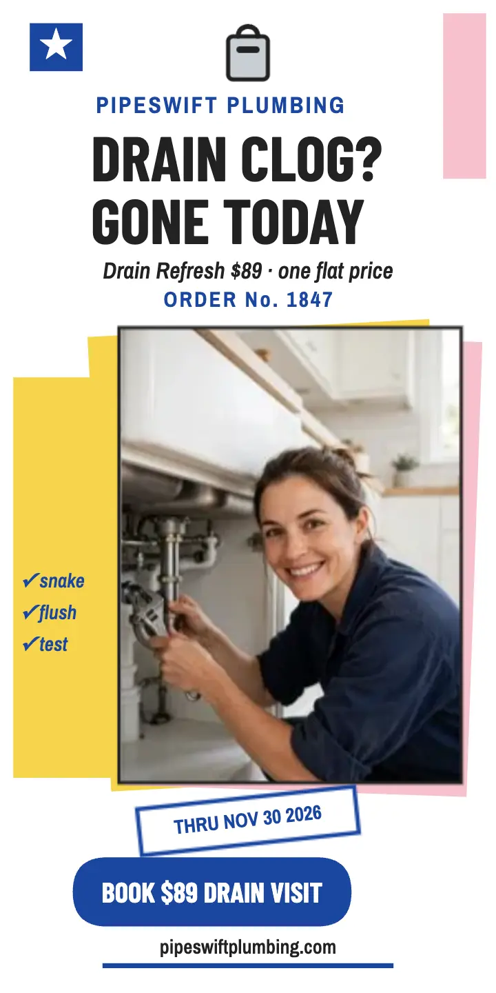 Pipeswift drain special docket ad template
