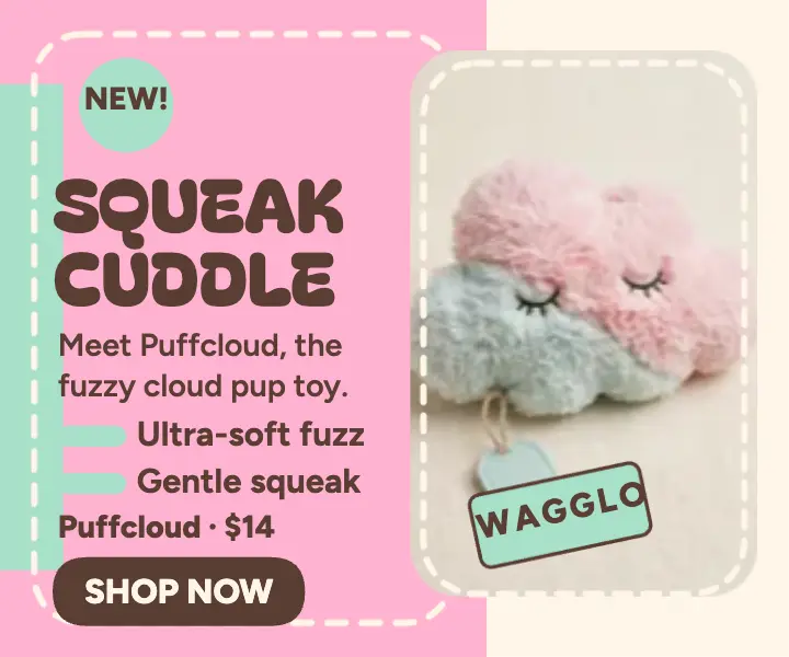 Wagglo Puffcloud plush toy ad template