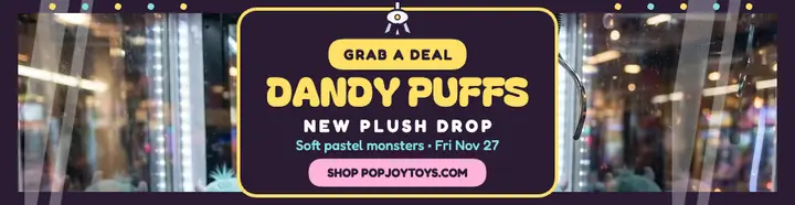 Popjoy Dandy Puffs claw billboard template