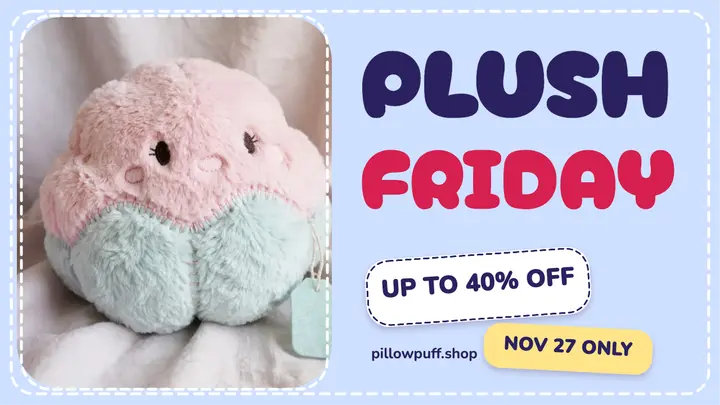Pillowpuff plush Friday thumbnail template