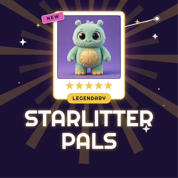 Starlitter Pals plush summon cover template