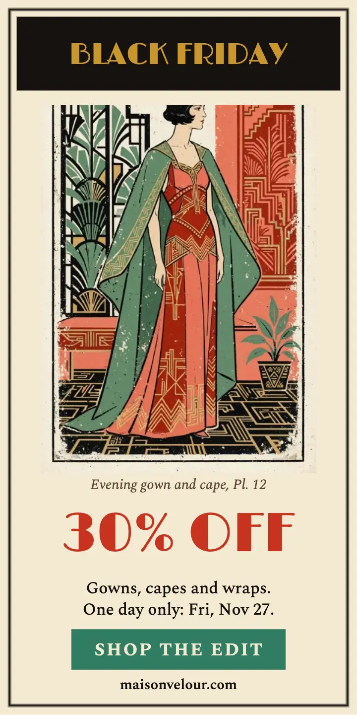 Maison Velour Black Friday plate ad template