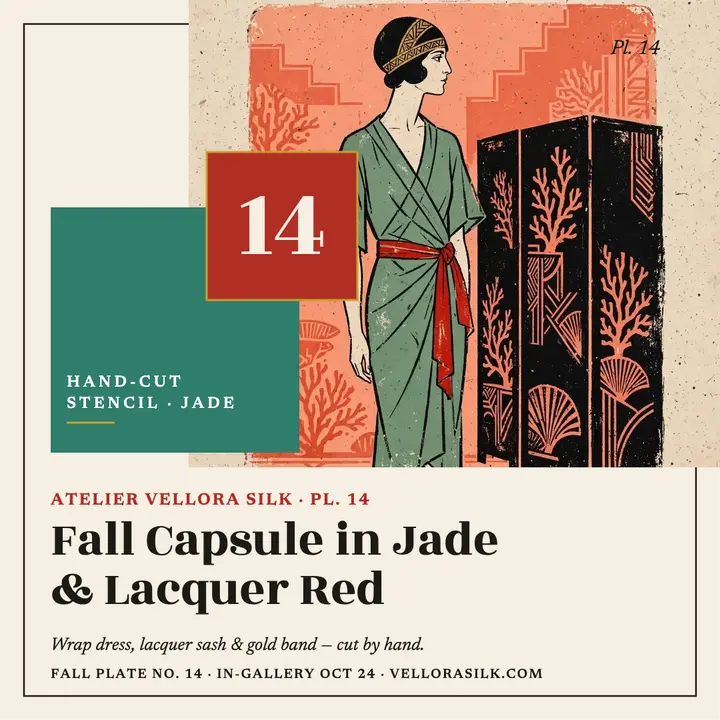 Vellora fall capsule pochoir plate template