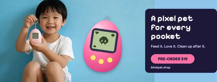 Blinkpet pixel pet keychain cover template