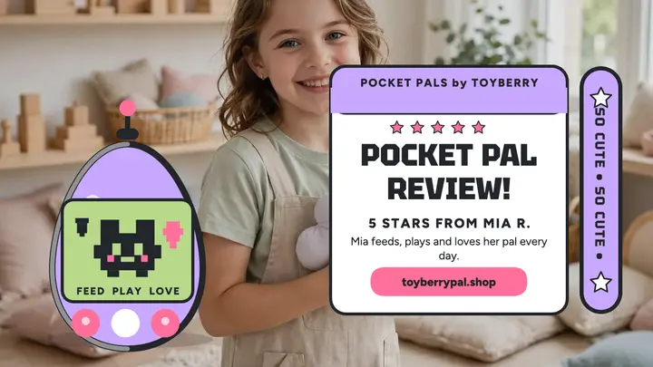 Pocket Pal toy review thumbnail template