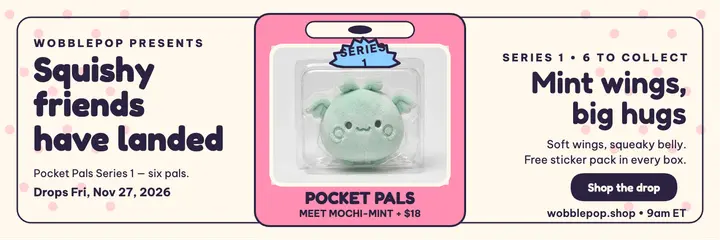 Pocket Pals plush drop header template