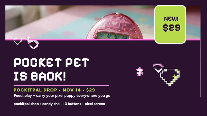 Pockitpal pocket pet drop thumbnail template