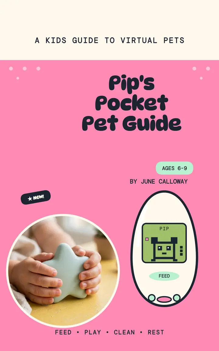 Pip's Pocket Pet Guide ebook cover template