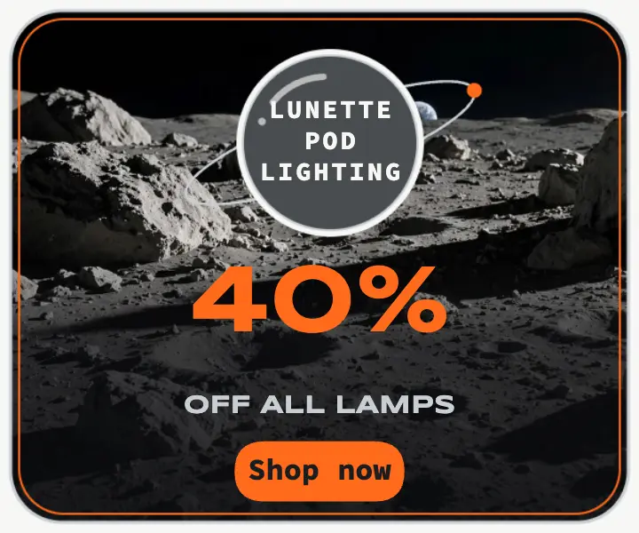 Pod lamp winter sale medium rectangle ad: winter sale ad template