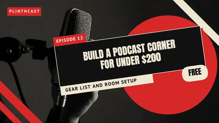 Podcast corner under $200 constructivist thumbnail template