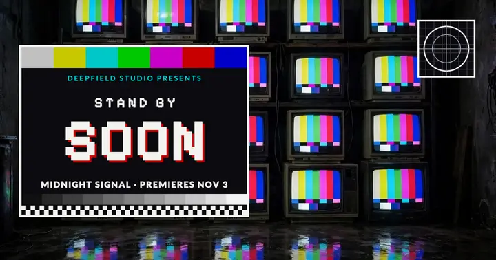 Midnight Signal podcast teaser, test card post template