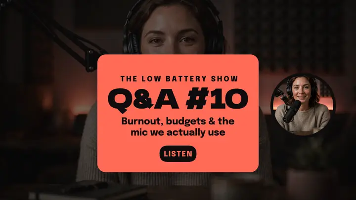 Podcast Q&A thumbnail template