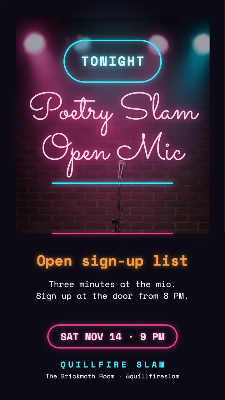 Quillfire Slam neon night template
