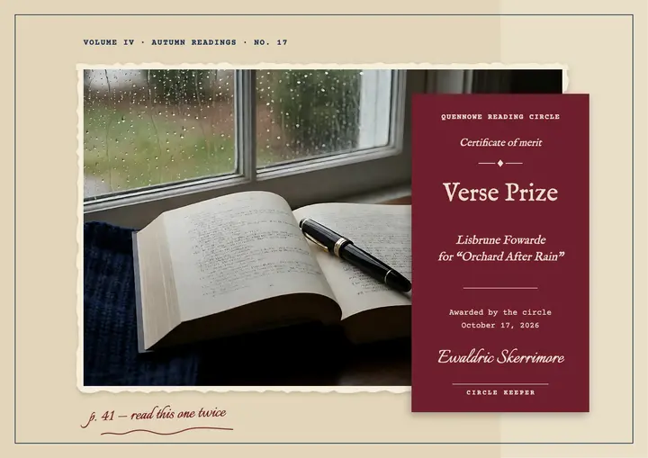 Poetry verse prize certificate, poetcore: poetry prize certificate template