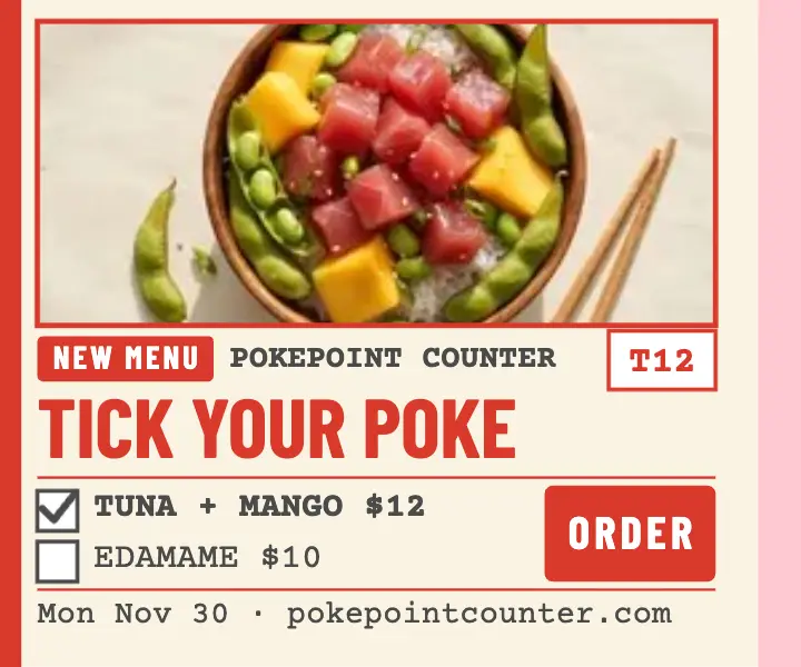 Pokepoint Counter new menu order pad ad template