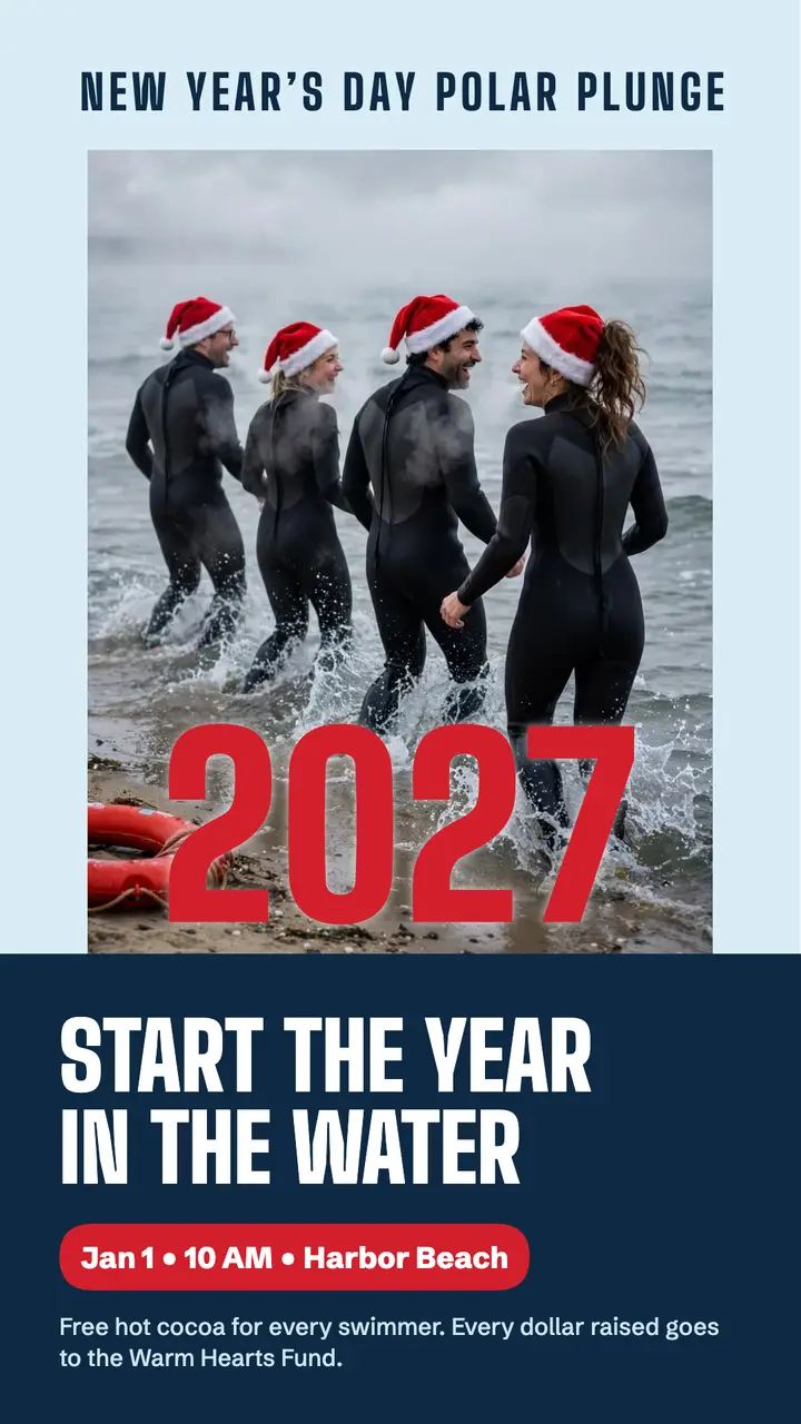 2027 New Year's Day polar plunge template