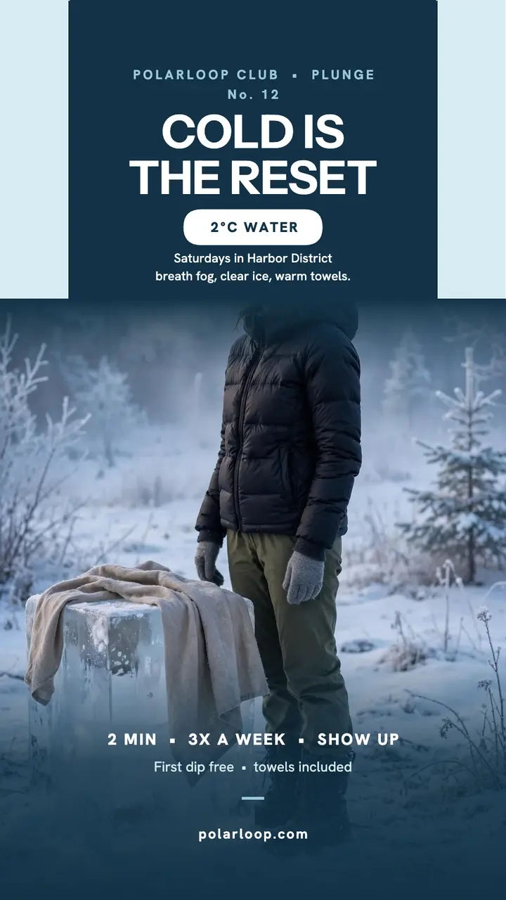 Polarloop Club cold plunge story template