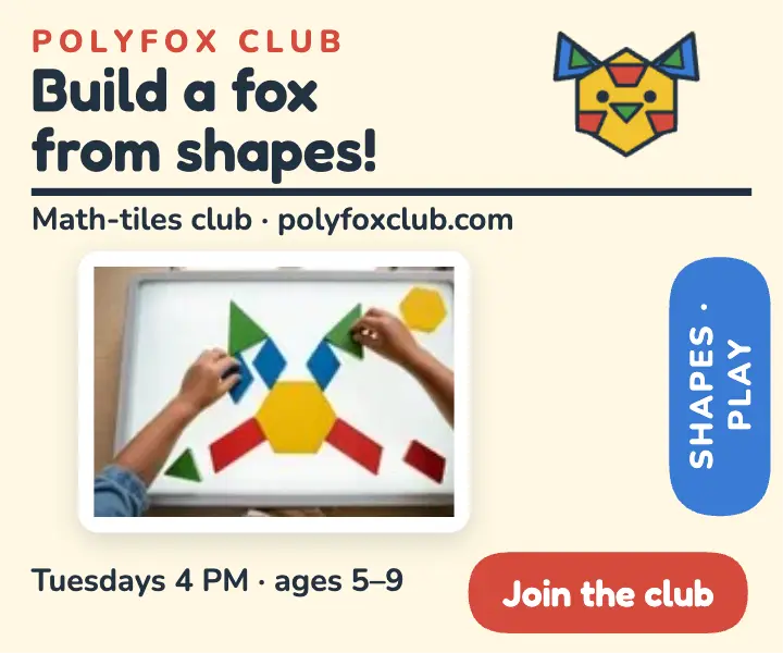 Polyfox math tiles club ad template