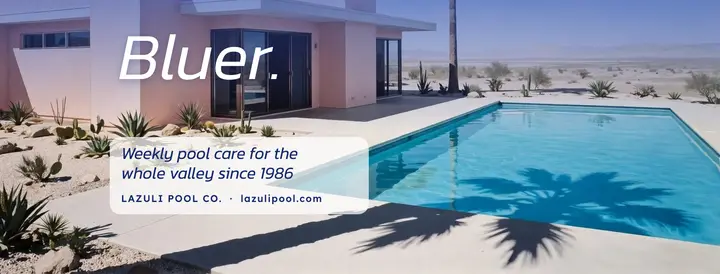 Lazuli Pool Co. Facebook cover template