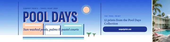 Sunpost Prints pool days banner template